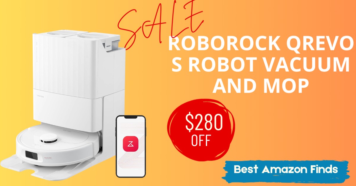 Roborock Qrevo S Robot Vacuum and Mop - Now $280 Discount Available!