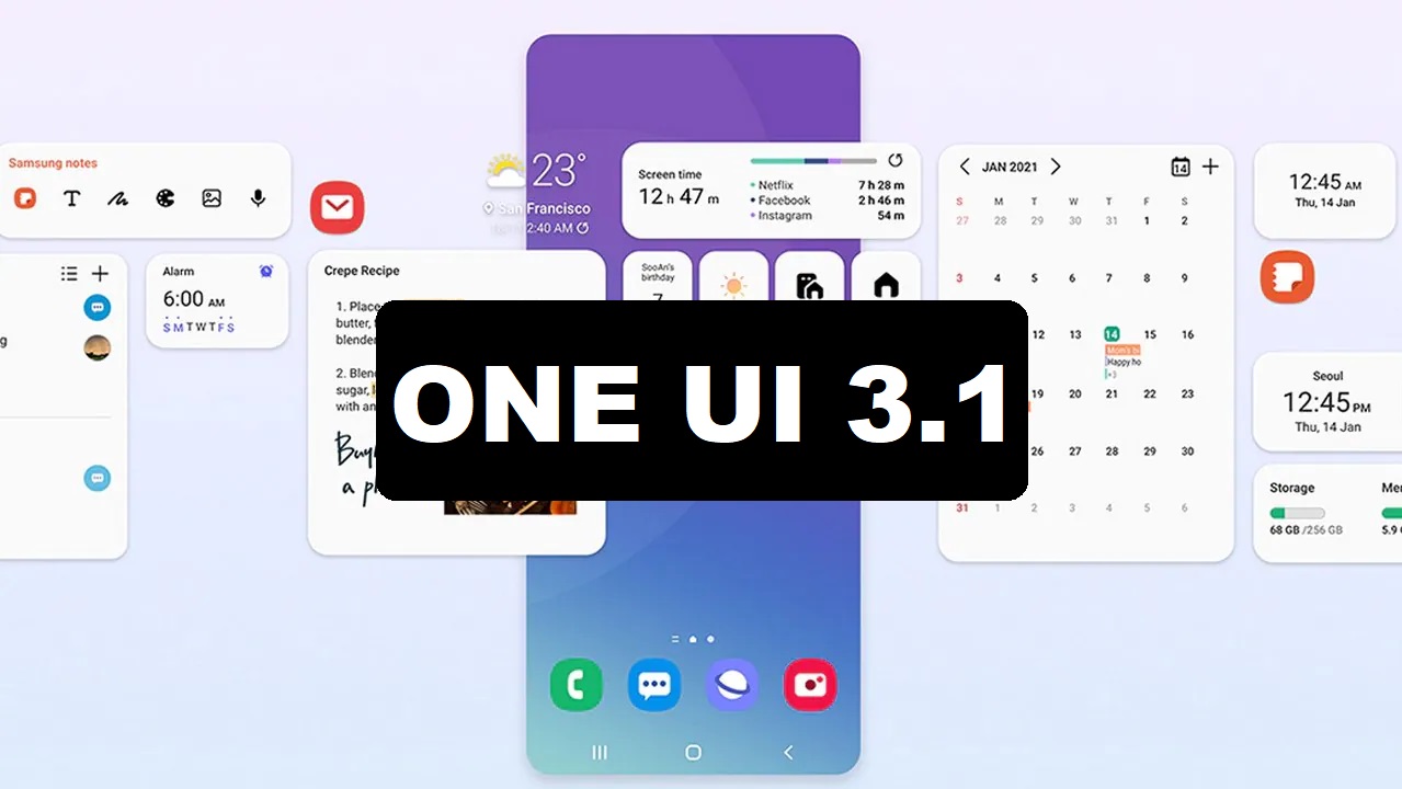 36 smartphone Samsung hanno ricevuto l'ultimo firmware One UI 3.1