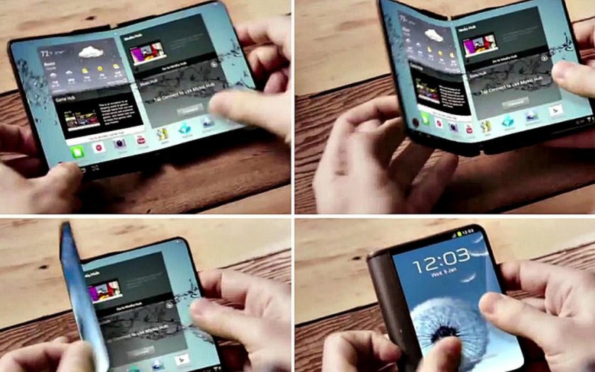 Samsung выпустит складной смартфон с гибким 4K-дисплеем