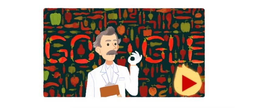Дудл Google празднует 151 год со дня рождения Уилбура Сковилла