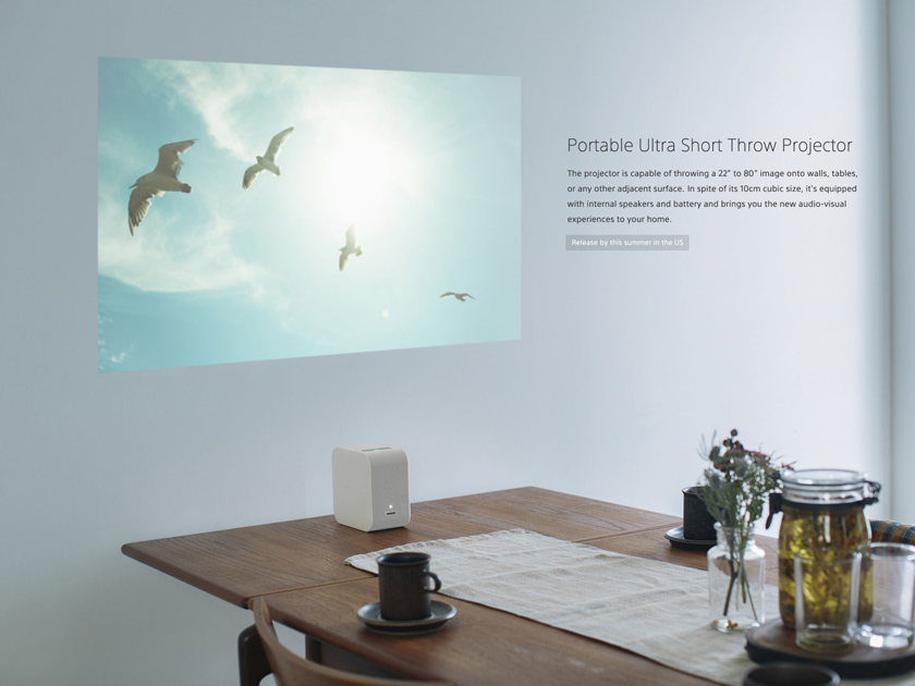 Портативный короткофокусный проектор Sony LSPX-P1