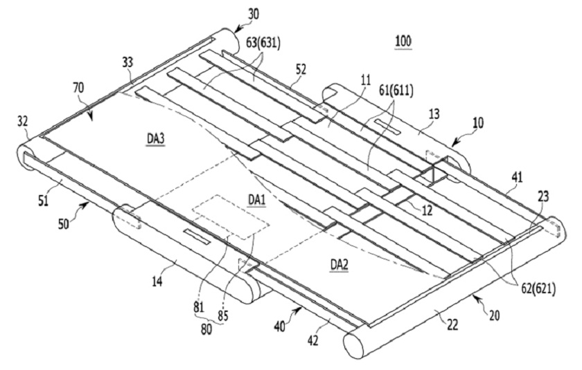 Samsung patented a smartphone-scroll with a sliding screen