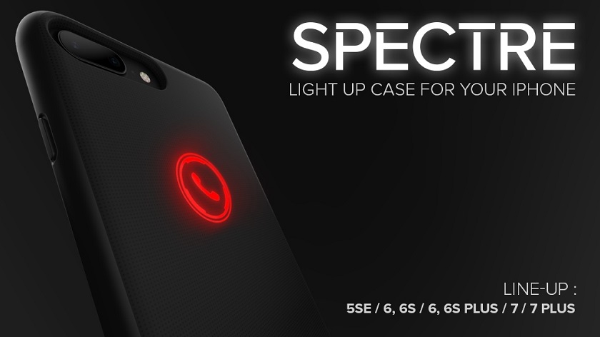 Spectre для iPhone: стильный чехол с уведомлением о пропущенных