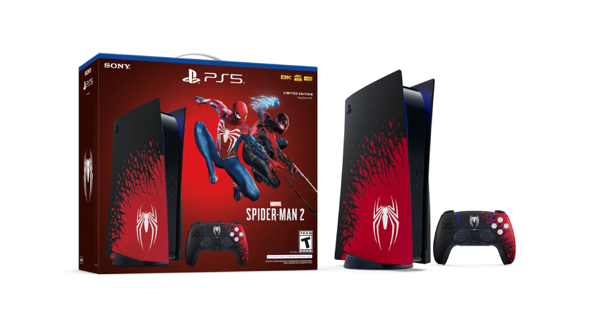 En ny måte å gi bort penger på: Sony avslører en PlayStation 5-pakke i begrenset opplag i stil med Marvels Spider-Man 2.