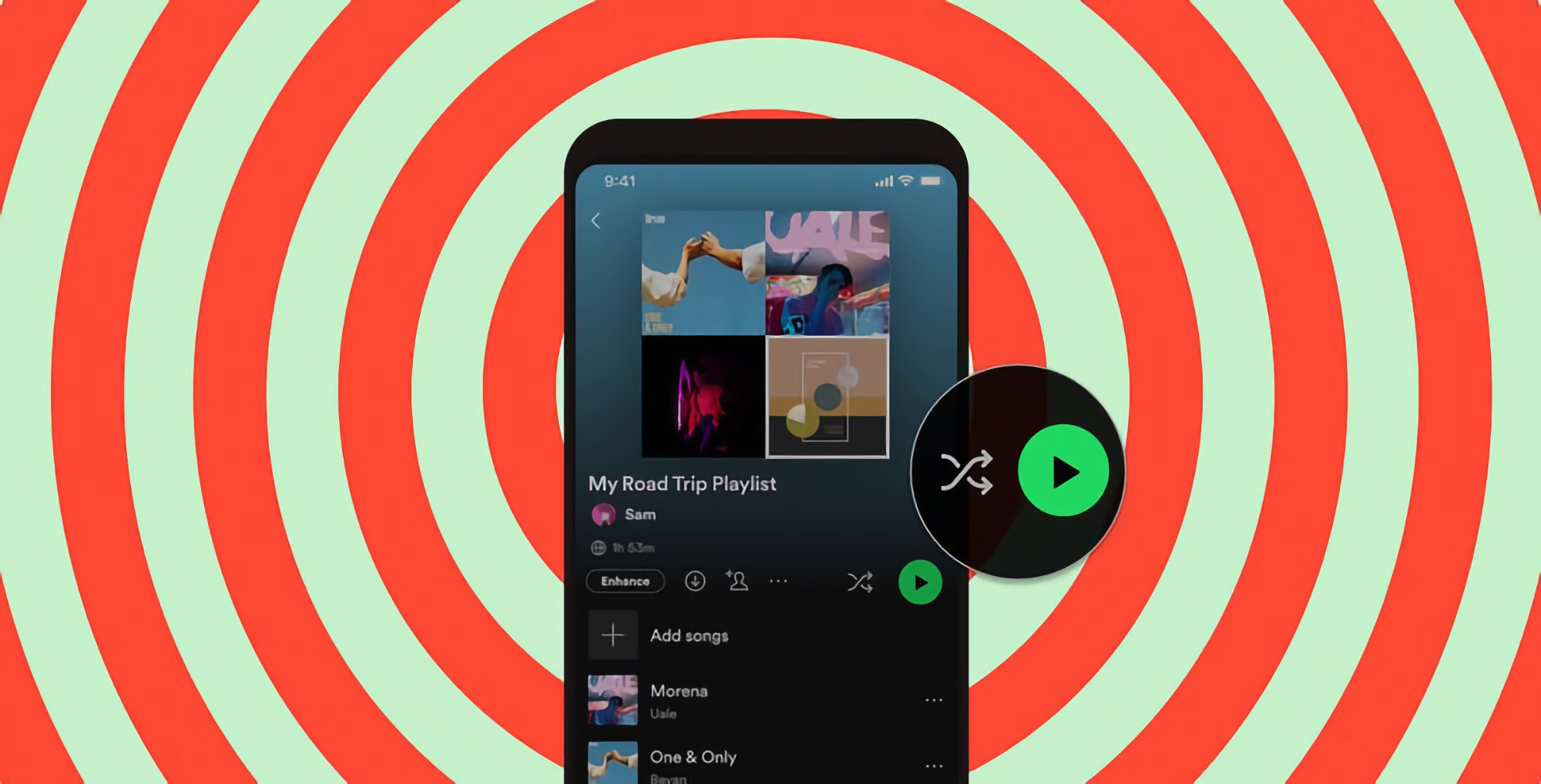 Spotify will separate "Play" and "Shuffle" buttons for Premium users