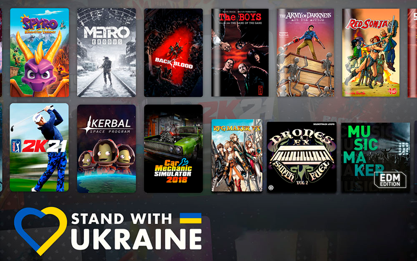 Humble Bundle ha creato una raccolta di giochi, libri e programmi, i fondi saranno trasferiti agli ucraini colpiti