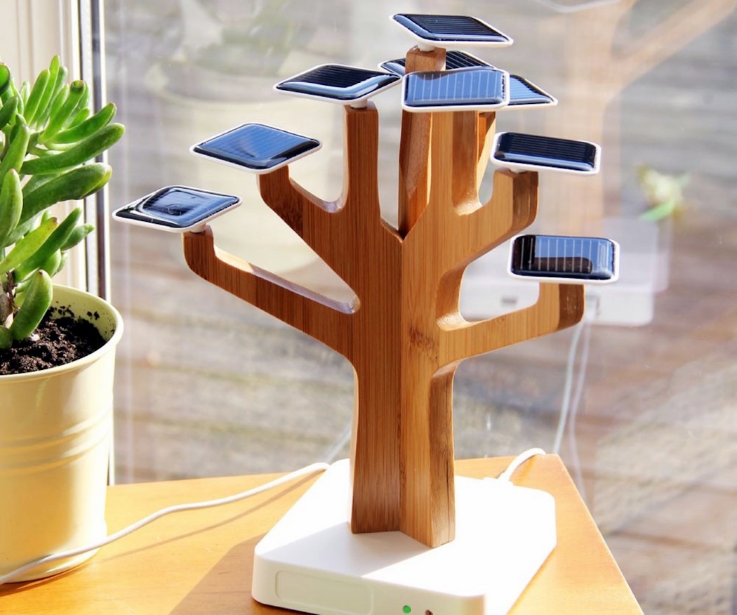 Solar Suntree z korzyścią dla środowiska: ładowanie słoneczne w kształcie bonsai