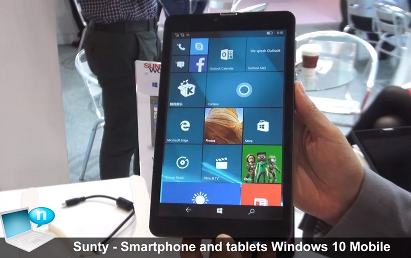 Показаны первые планшеты на Windows 10 Mobile