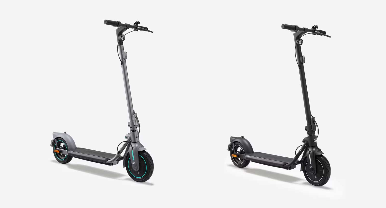  Decathlon lance en Europe les nouveaux scooters électriques BTWIN SD500e et BTWIN MD500e, d'une puissance de 350 W et d'une vitesse maximale de 25 km/h.