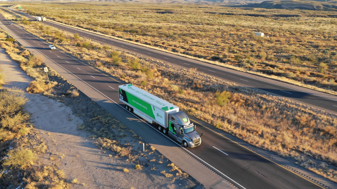 TuSimple trucks will go driverless by the end of the year