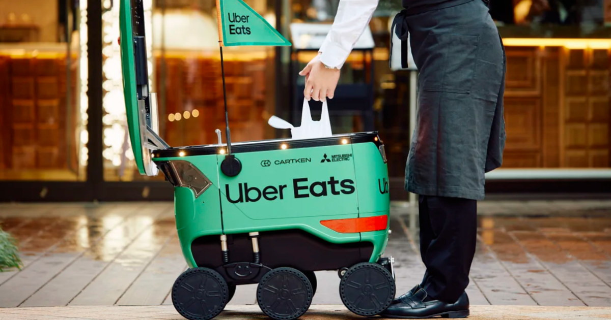 Det er ikke behov for bud: Uber Eats lanserer robotlevering i Japan