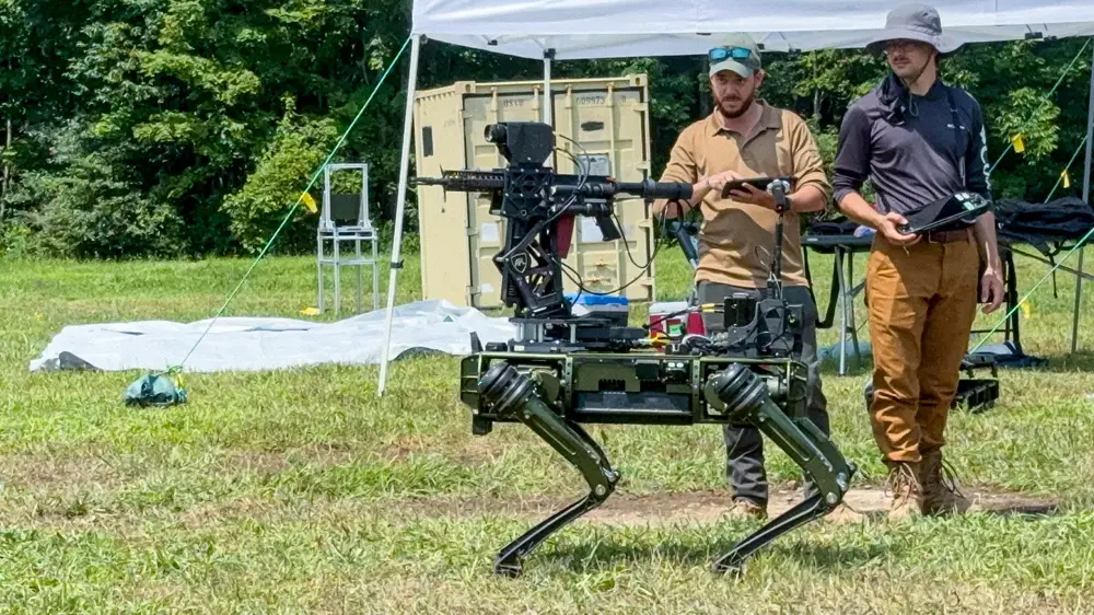 With blackjack and rifles: US tests 'robot dog' to destroy enemy drones