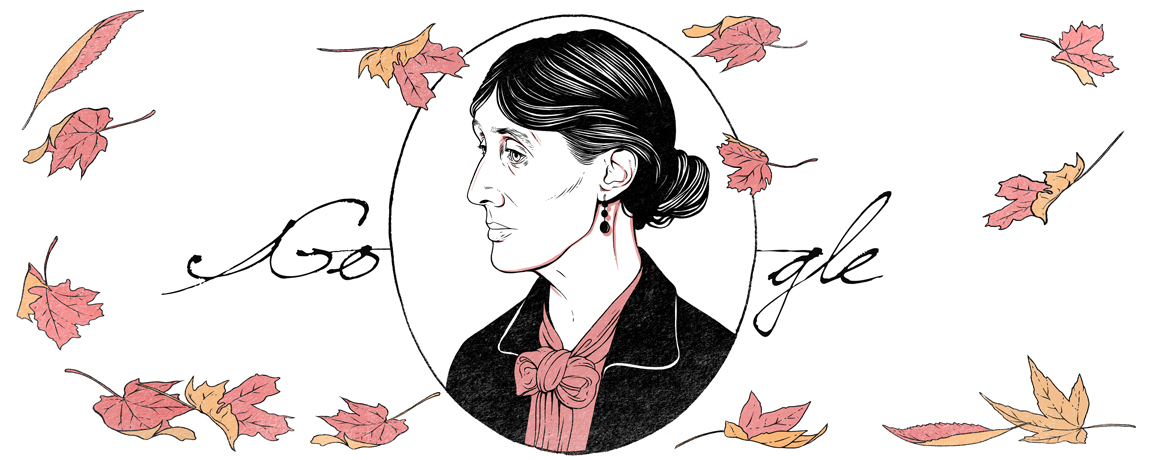 Google celebrates the 136th anniversary of the birth of Virginia Woolf