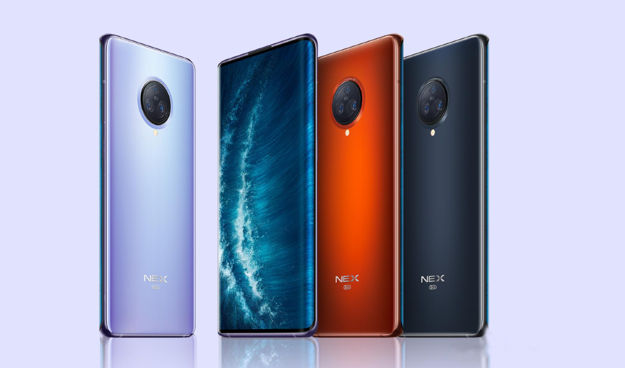 vivo NEX 3S 5G: screen-waterfall, Snapdragon 865 chip, outgoing front camera, triple main 64MP and price from $620