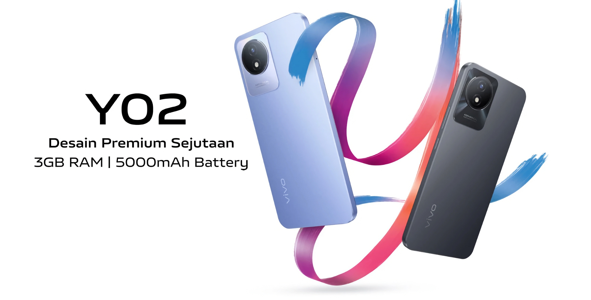 vivo Y02: 6.51" screen, 5000 mAh battery and Android 12 Go Edition for $95