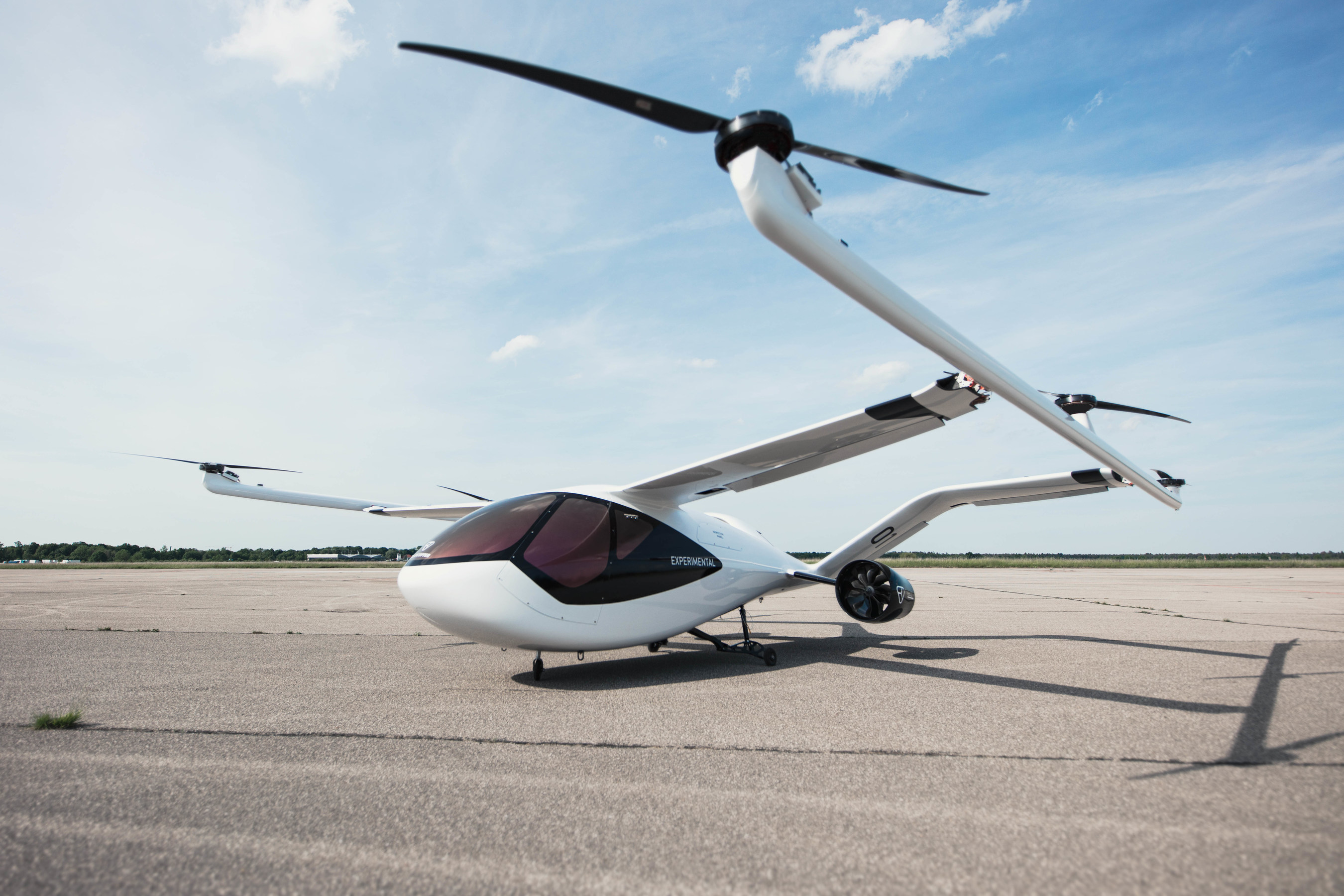The Volocopter's longer-range drone taxi goes on its first test flights