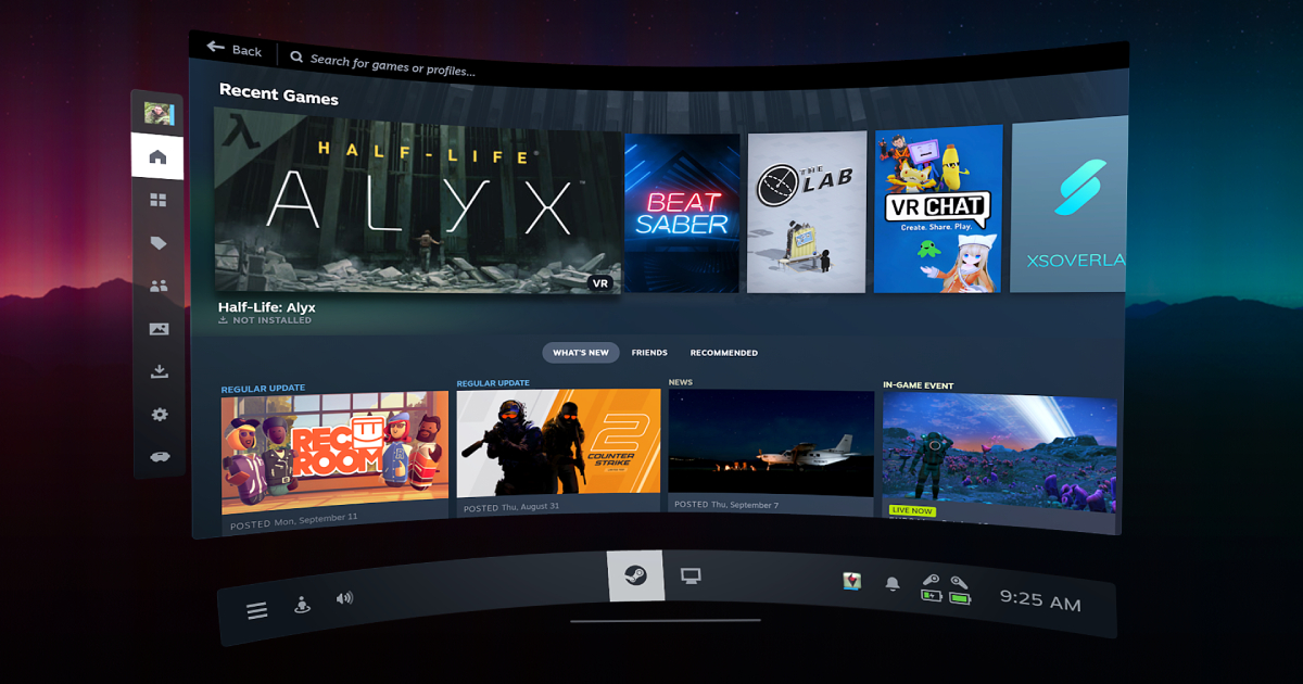 Valve rilascia Steam VR 2.0: nuove funzionalità, integrazione con Steam e correzioni di bug