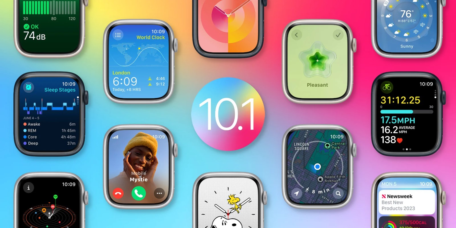 Apple released watchOS 10.1 with Double Tap and NameDrop functionality