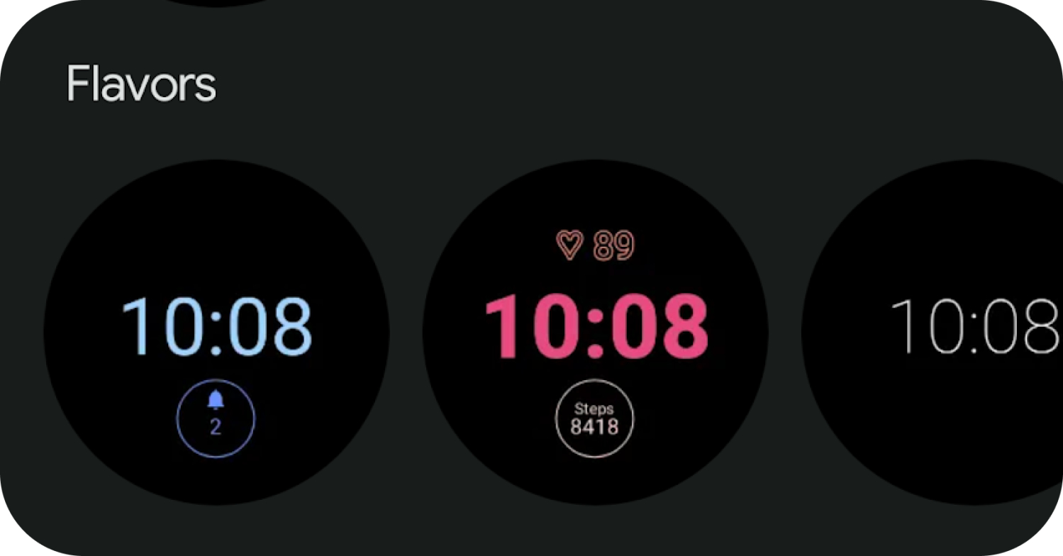 Wear OS 5 only supports watch face format, old watch faces cannot be downloaded