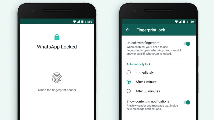 WhatsApp для Android отримав підтримку сканера відбитків пальців