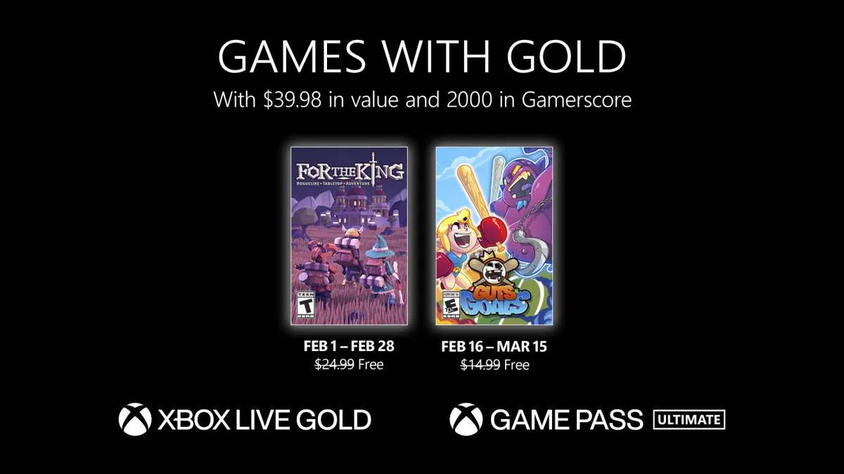 Microsoft stellt die Spiele vor, die im Februar in Xbox Live Gold verfügbar sein werden