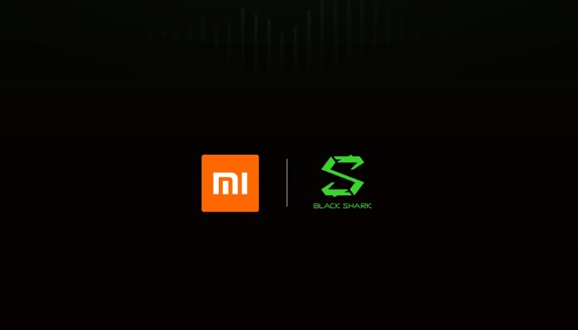 Xiaomi Black Shark poster: rounded corners and a green power button