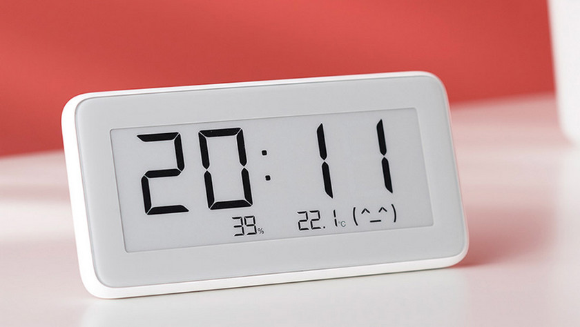 Zegar stołowy Xiaomi na E Ink mierzą temperaturę i wilgotność powietrza