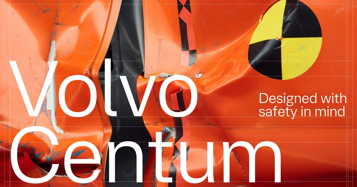 Volvo's new Centum font: minimalism and modernity in one style