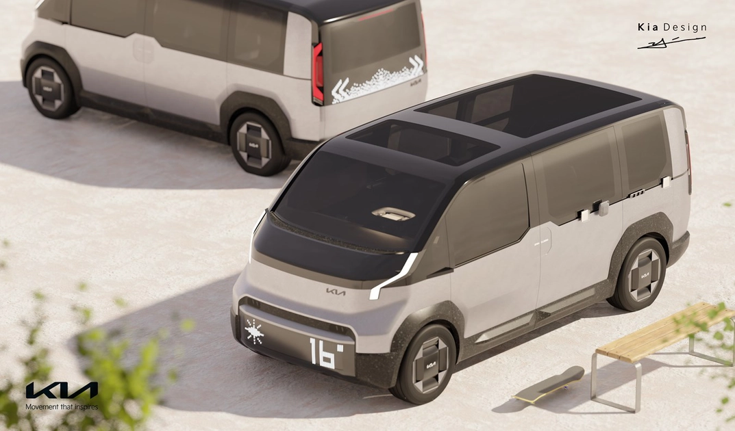 Тизерне зображення електричного фургона Kia PV7