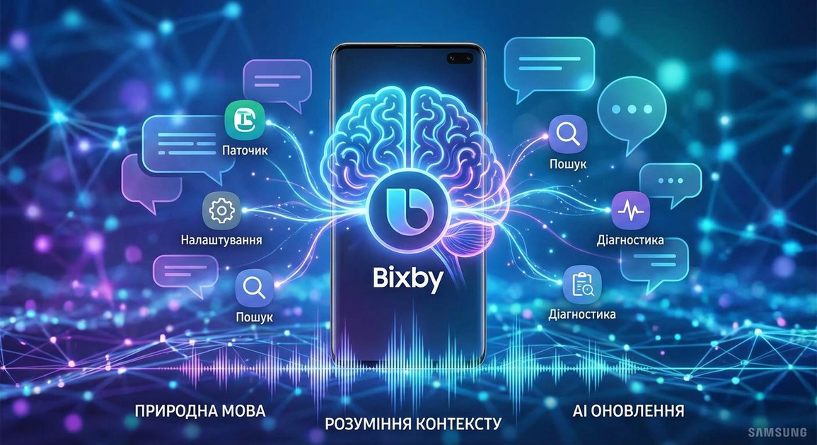 Оновлений інтерфейс голосового помічника Bixby