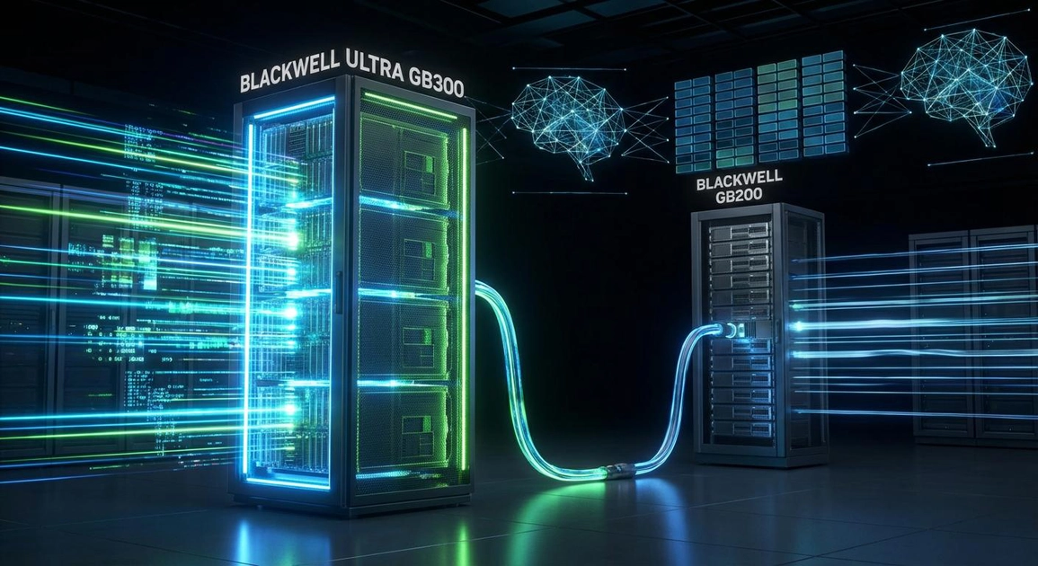 Модуль Nvidia Blackwell Ultra під час тестування продуктивності