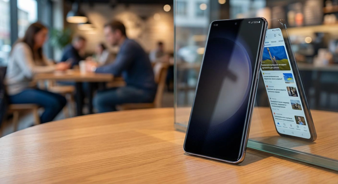 Смартфон Samsung Galaxy S26 Ultra з активованим режимом приватності