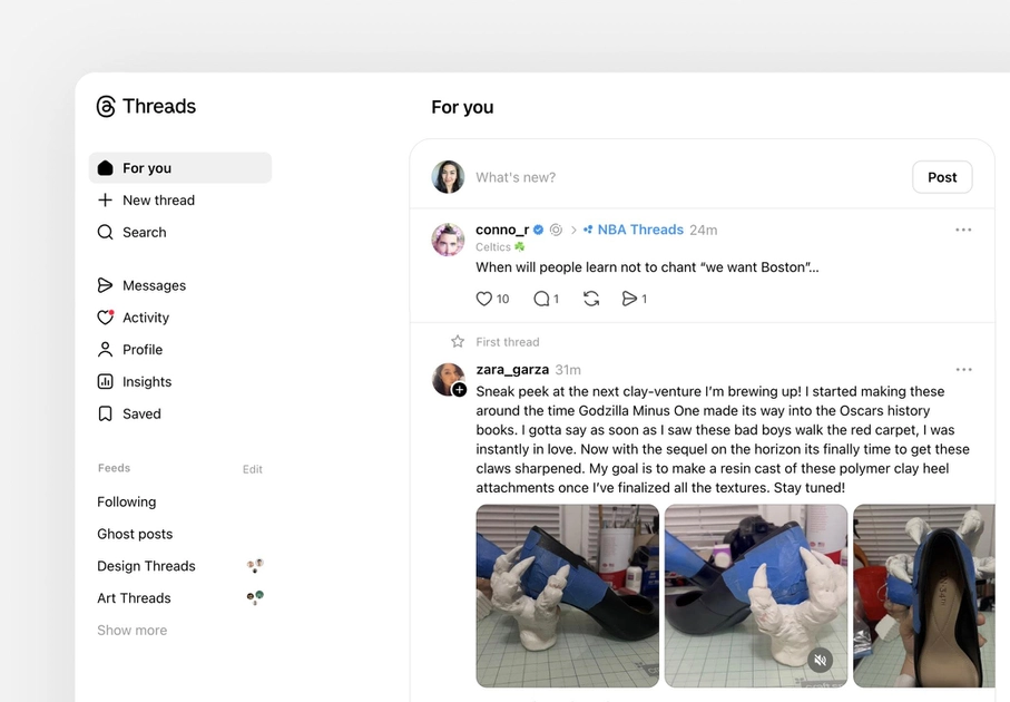 Threads interface update: what's new in the web version?