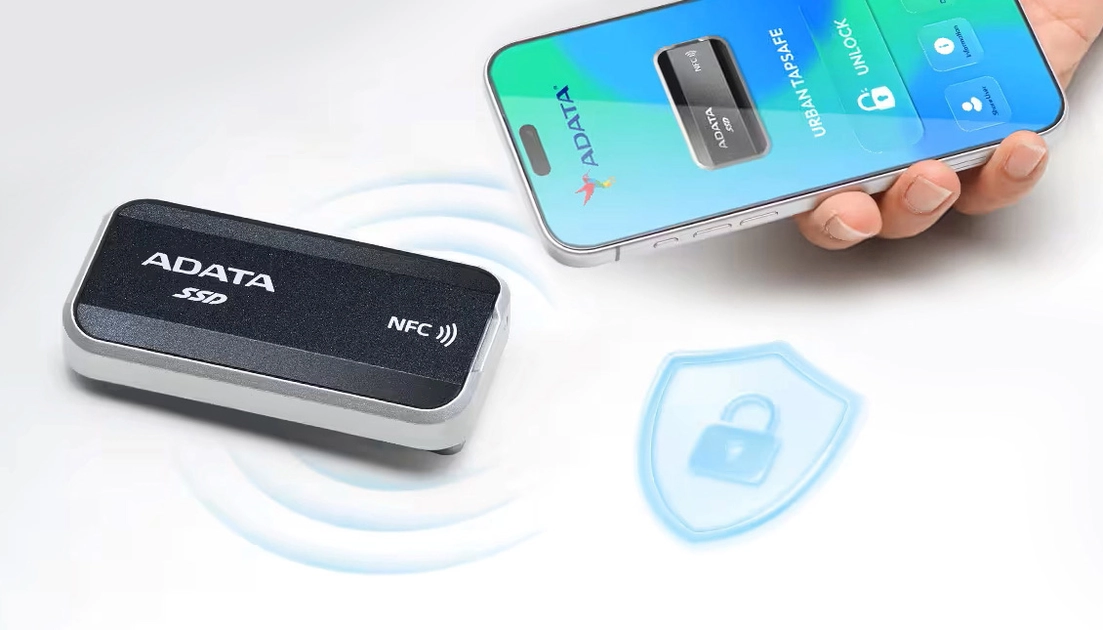 Портативний SSD Adata Urban Tapsafe чорного кольору