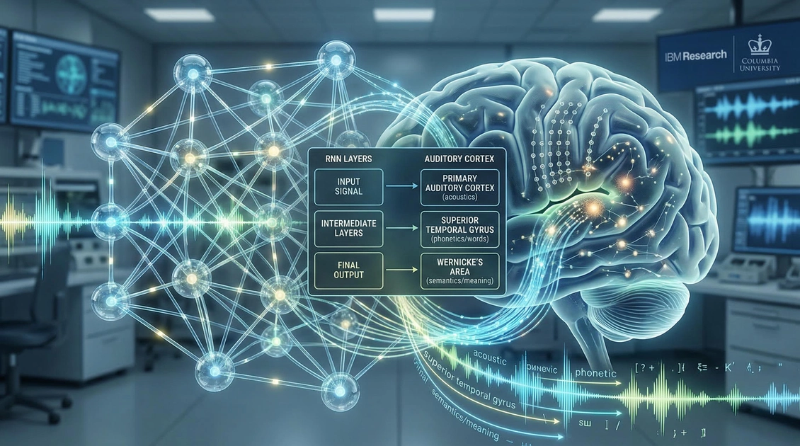 Візуалізація обробки звуку нейромережею та мозком