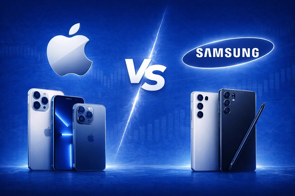 Порівняння смартфонів Samsung та Apple