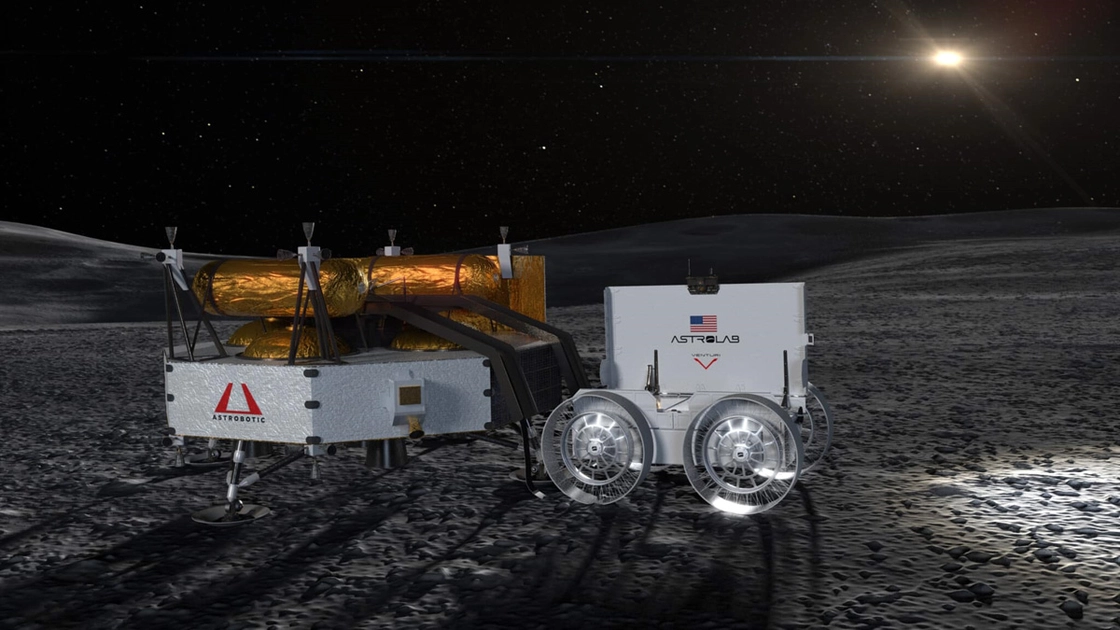 Місяцехід Astrolab FLIP на поверхні Місяця