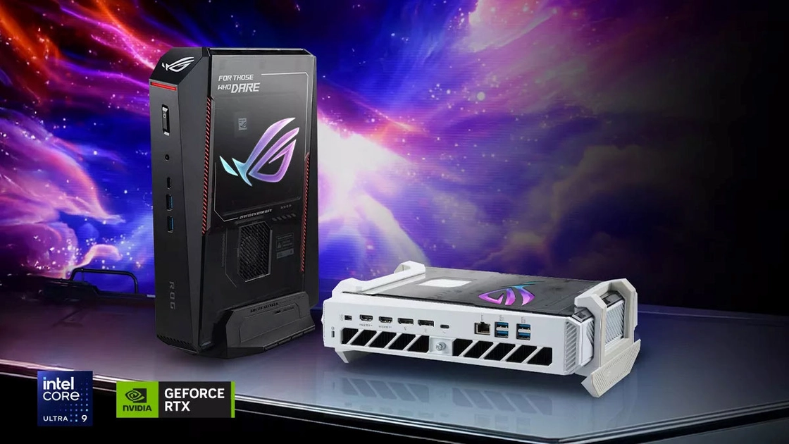 Компактний ігровий міні-ПК Asus ROG NUC 16 чорного кольору