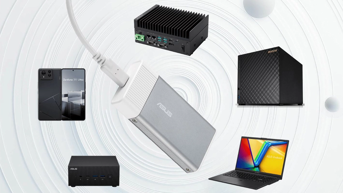 Зовнішній ШІ-прискорювач Asus UGen300 у металевому корпусі