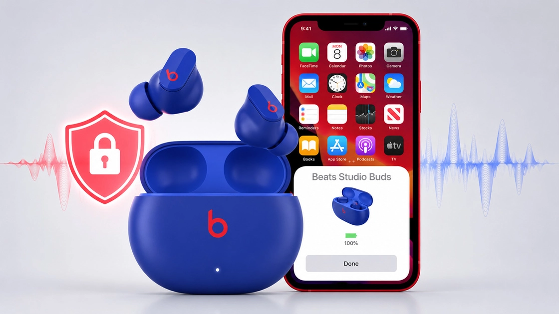Beats Studio Buds. Illustration: Beats