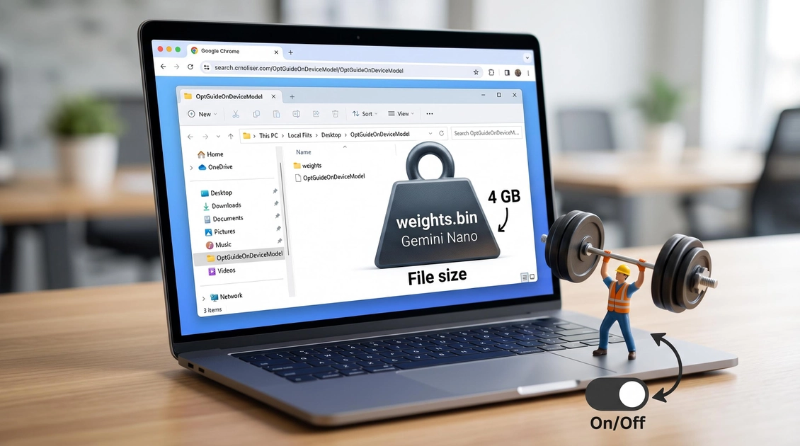 Chrome 147 quietly downloads a 4GB AI model — here's how to stop it