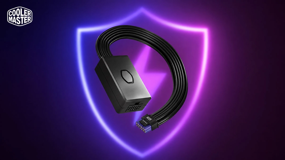Адаптер Cooler Master GPU Shield із роз'ємом 12V-2x6 та індикатором живлення
