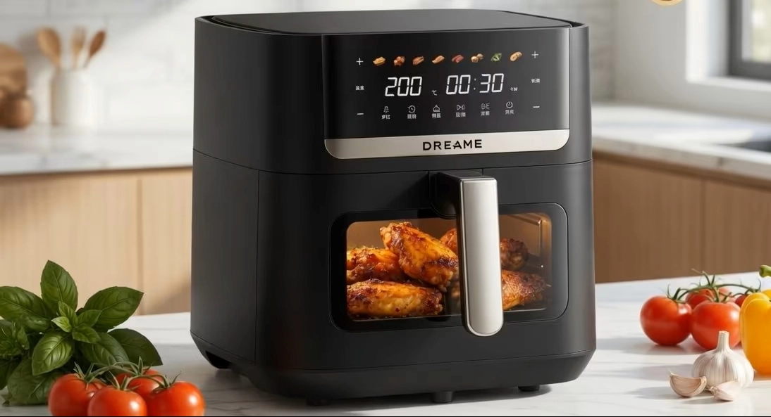 Аерогриль Dreame F20 з прозорим вікном