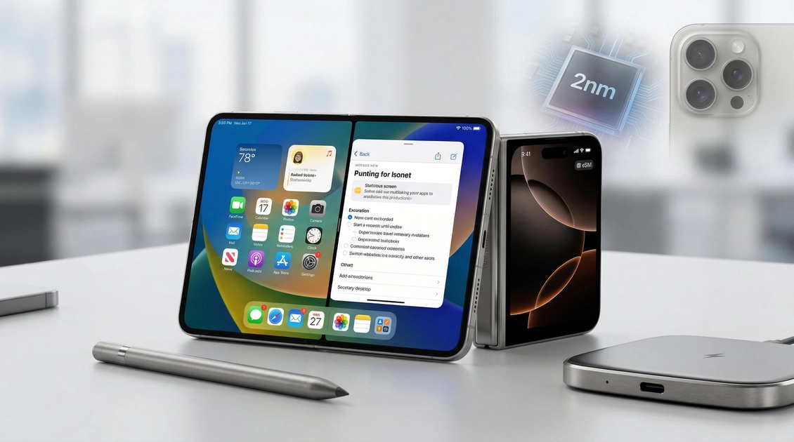 Концепт першого складаного iPhone у розгорнутому вигляді