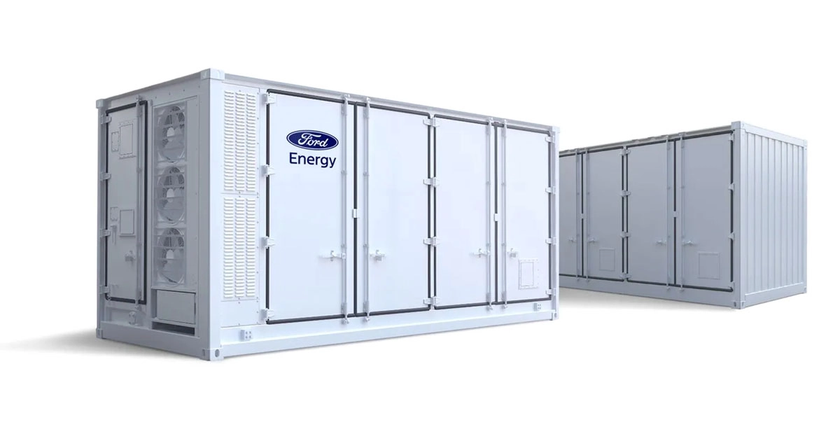 Промислова система накопичення енергії Ford Energy у контейнері