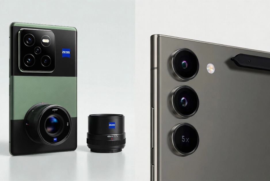 Порівняння зуму Vivo X300 Ultra та Samsung Galaxy S26 Ultra