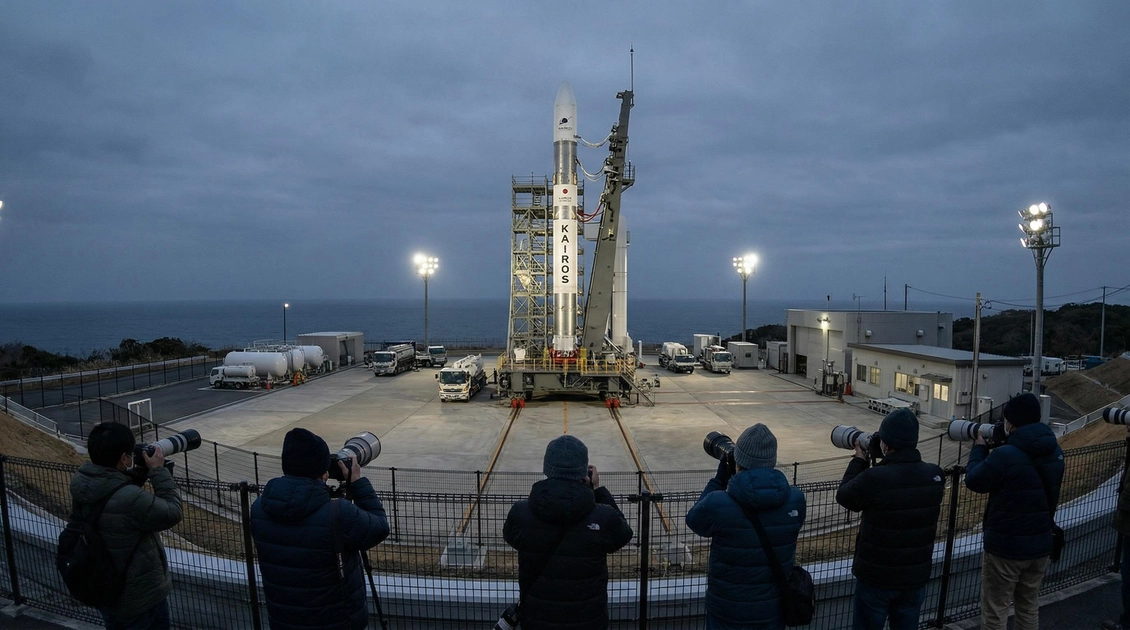 Ракета Kairos на стартовому майданчику Кії