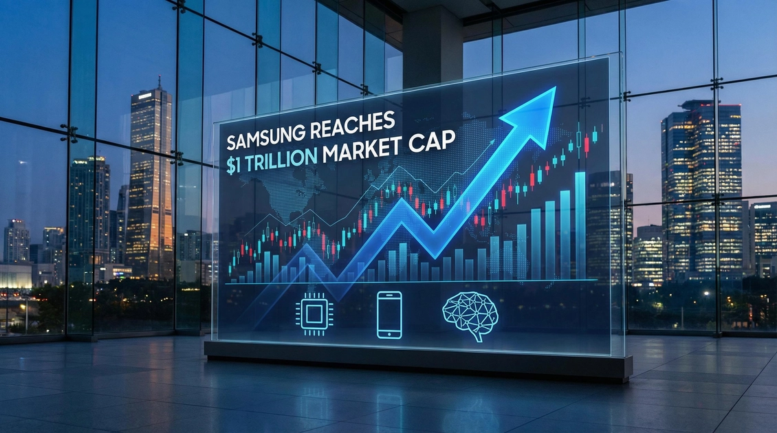 Логотип Samsung на виставці MWC