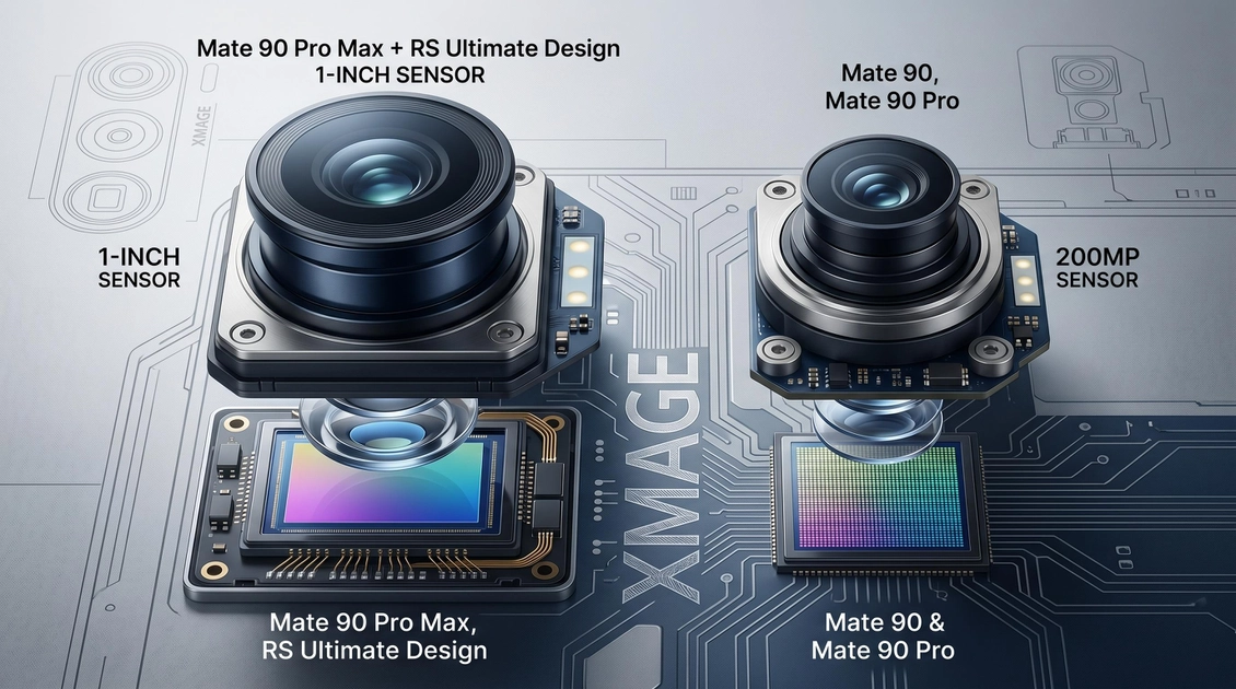 Huawei Mate 90: 1-inch sensor vs 200MP — a camera split that challenges the megapixel race
