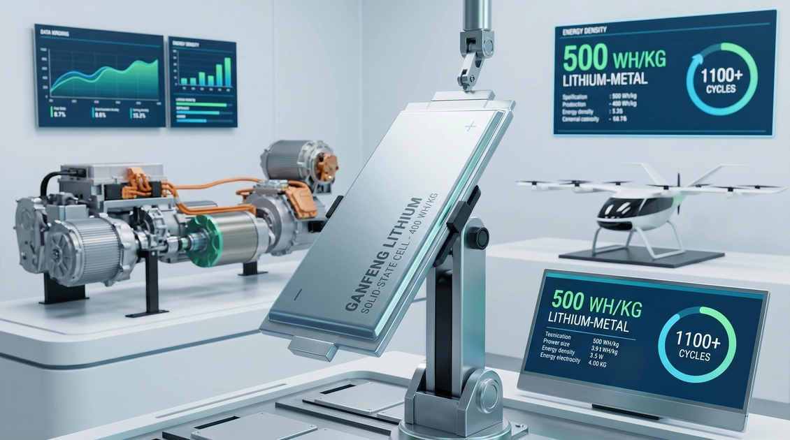Прототип твердотільної батареї Ganfeng Lithium